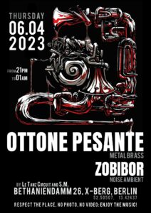 23.4.6. Ottone Pesante live in concert at Schwester Martha Bln Xbrg