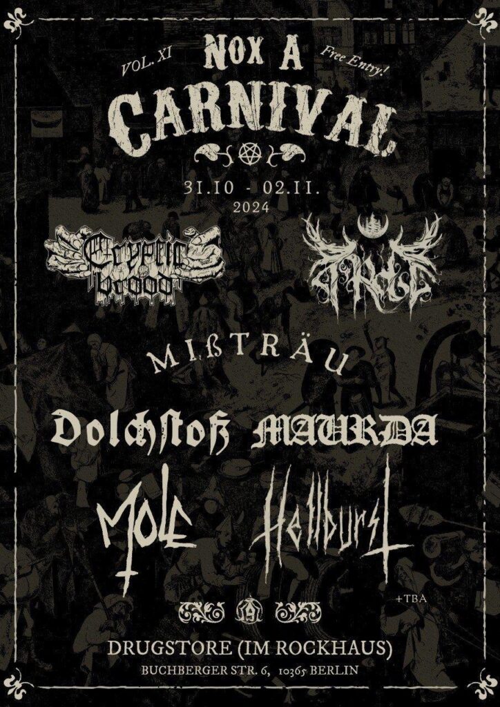 Nox a carnival vol. 11, drugstore, Rockhaus, bln lbrg